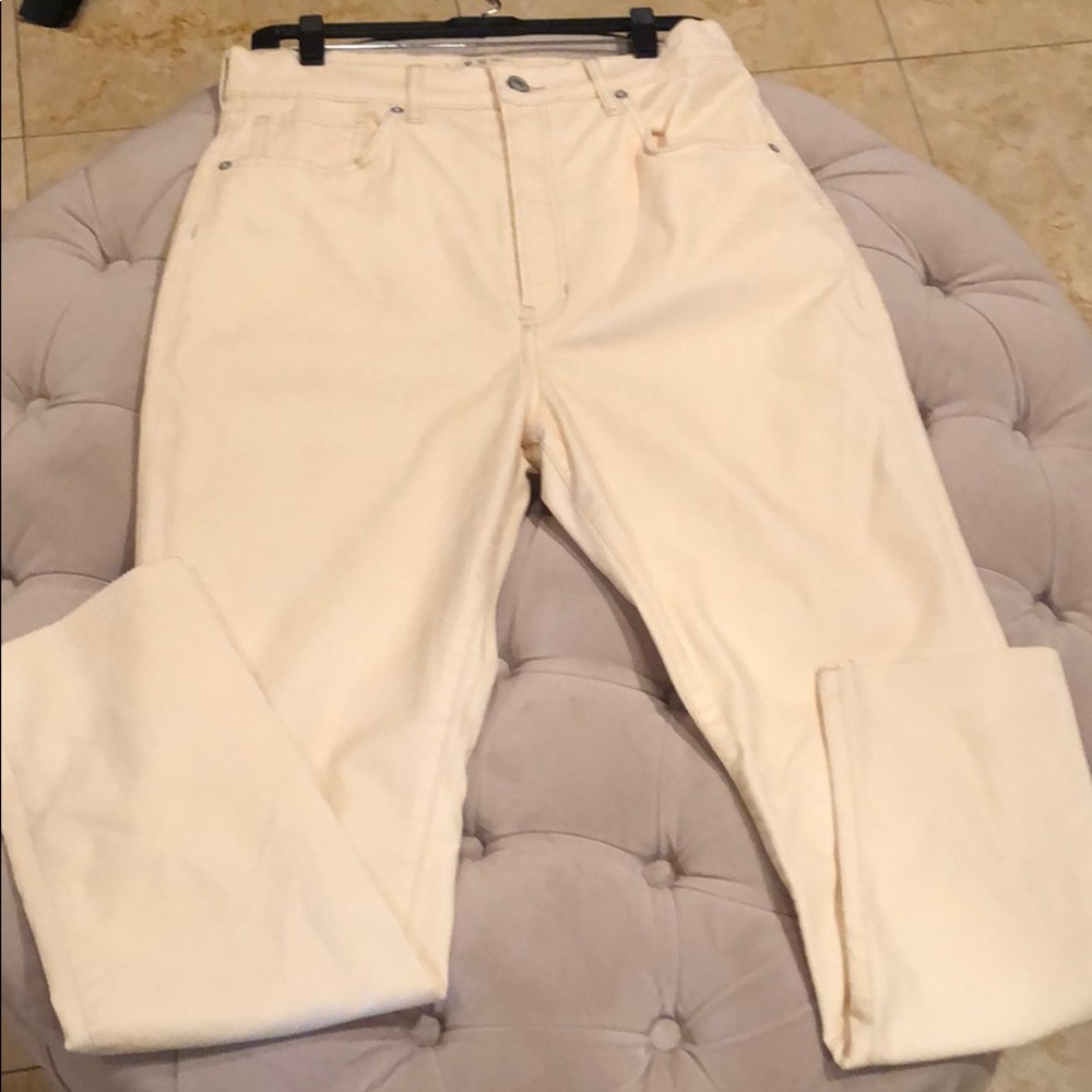 Free People Pearl Jeans Suade Smooth Material 32